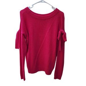 Ann Taylor Pink Ribbon Sweater 51% Wool